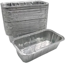 Aluminum 5Lb Loaf Foil Pan No Lid 1/3 Size Deep 12 17/32" L x 6.5" W x 3 5/16"