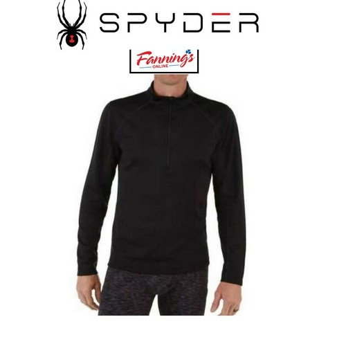 Spyder Men's Base Layer Quarter Zip Pullover High Performance Comfort
