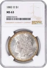 USA Silver Morgan $1 Dollar 1882-O NGC: MS63 #C539