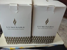 +Luminara - Flameless Tea Candle Light Candle Berry Globe Ornament W/ Remote NEW