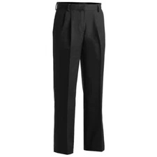 Edwards Women's Style #8619 Black Chino Pleated Pants Size: 22W Unhemmed Length