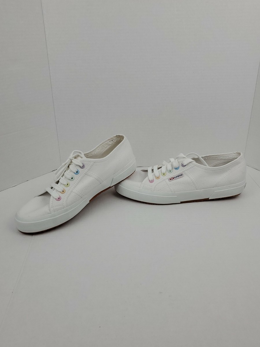 Superga 2750 Cotu Classic White Canvas Low Shoes S000010 Sz