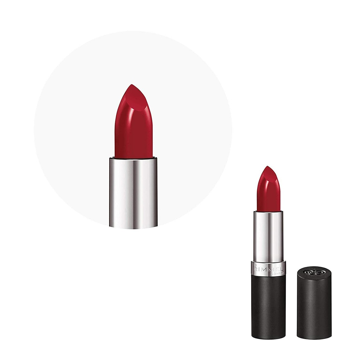 Rimmel Lasting Finish Satin Lipstick – Plush Pink 390, Langanhaltend, Vegan, Feuchtigkeitsspendend, 4 G