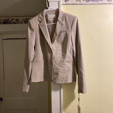 Womens Calvin Klein Blazer Khaki Beige Spring
