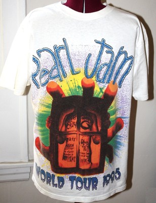 Pearl Jam 1995 World Tour Live in Concert Shirt - Rare Vintage T 