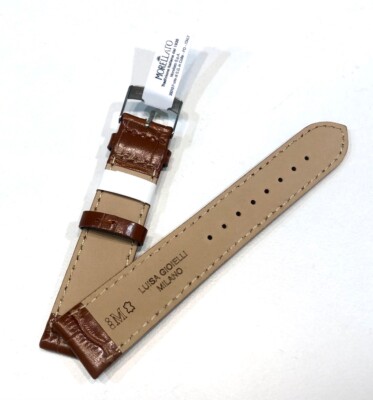 CINTURINO XL PER OROLOGIO MORELLATO IN PELLE STAMPA COCCO MISURE 12/14 - Foto 11