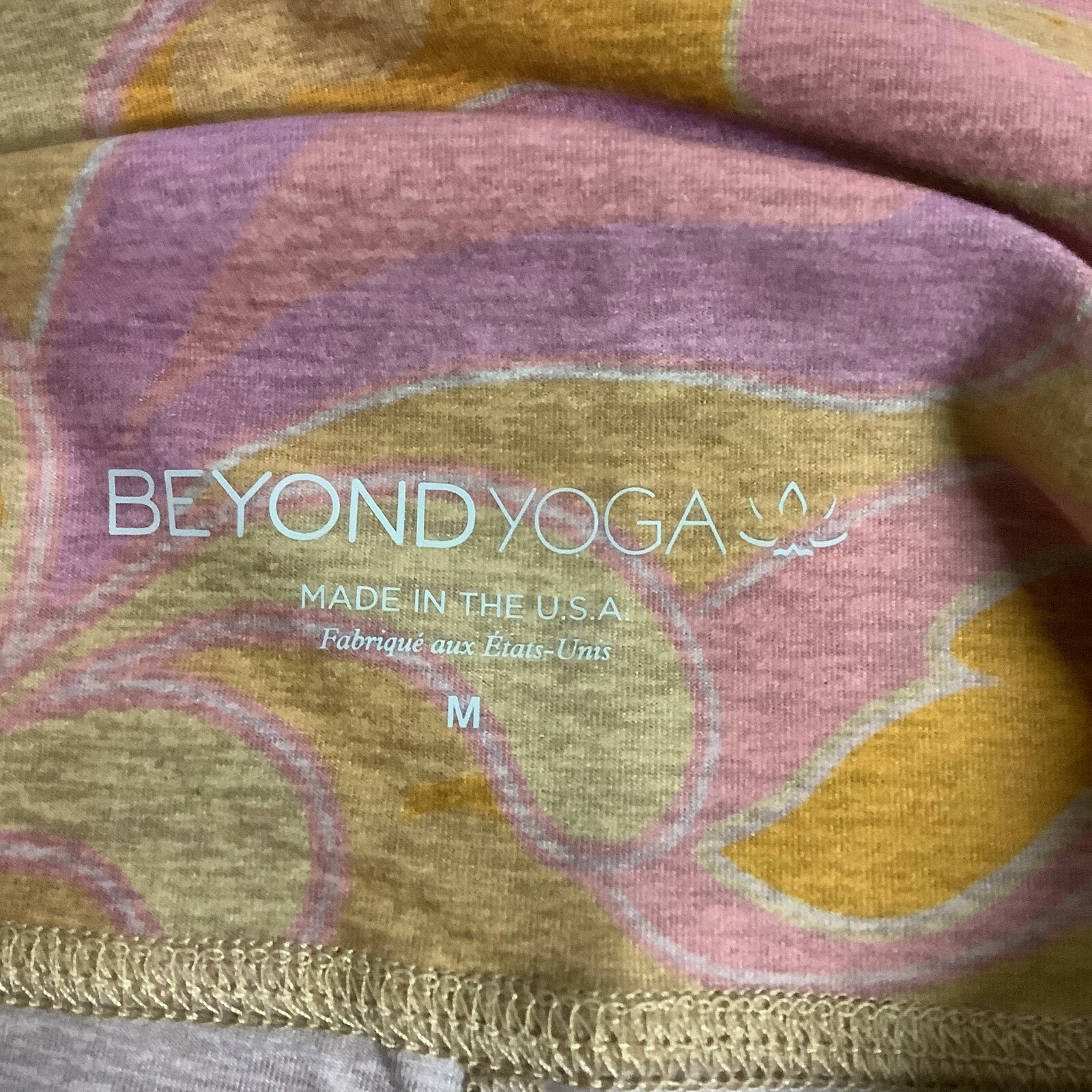 beyond-yoga paisley floral softmark high waisted midi leggings
