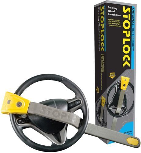 STOPLOCK ORIGINAL UNIVERSAL FURGONETA DE ALTA SEGURIDAD COCHE FURGONETA BLOQUEO DE VOLANTE BLOQUEO DE TORRENTE - Imagen 1 de 5