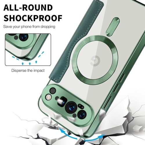 For Google Pixel 9 Pro XL 9A 8A 7A Magnetic Plating Flip Wallet PU Leather Case - 第 69/71 張圖片