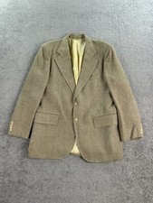 Giacca tuta vintage Saks Fifth Avenue 44 R beige seta Hopsack premium designer
