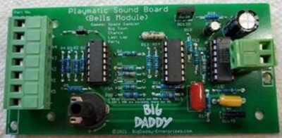 Sound Board/Bells Module for 1st generation SS Playmatic pinball machines