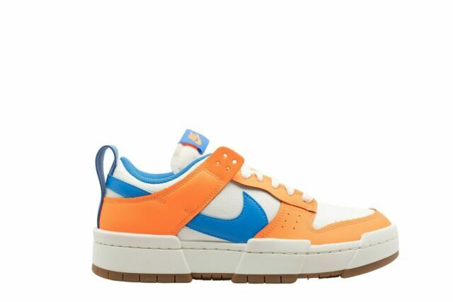 orange blue and white dunks