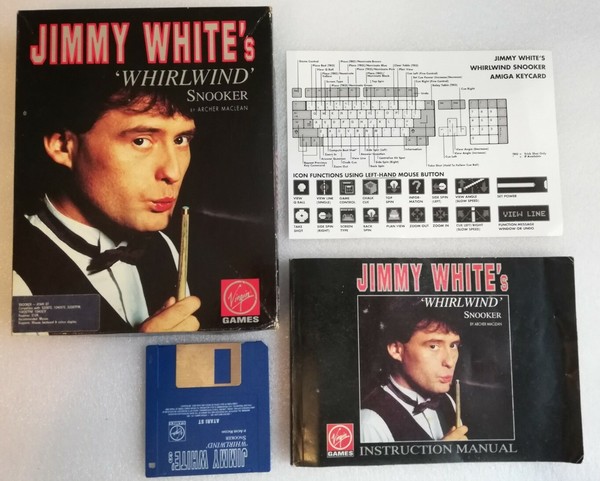 Jimmy White's Whirlwind Snooker Atari ST  Boxed In Good Condition With Manual