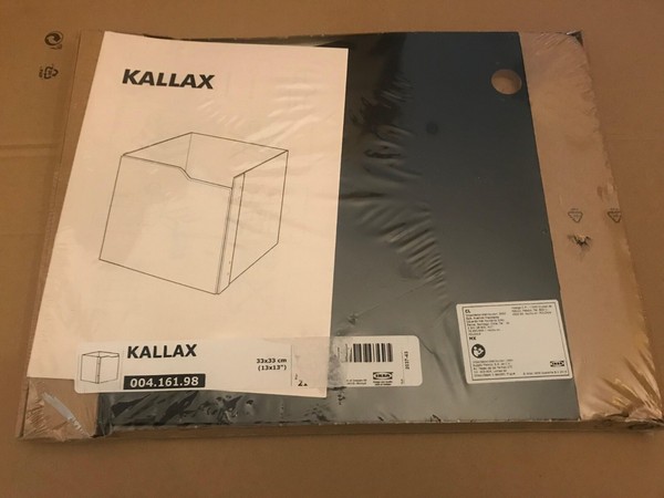 Nuevo Ikea KALLAX Inserto de Estante con Puerta Cajones Alto Brillo Tablero de Clavijas Almacenamiento de Libros
