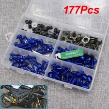 Blue Fairing Bolts Kit Fastener Clips Screw For Yamaha Kawasaki Suzuki Aprilia