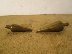 2 Brass Plumb Bob Line Level Missing Tips CST32-CST16