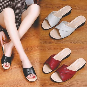 women's wedge heel slippers