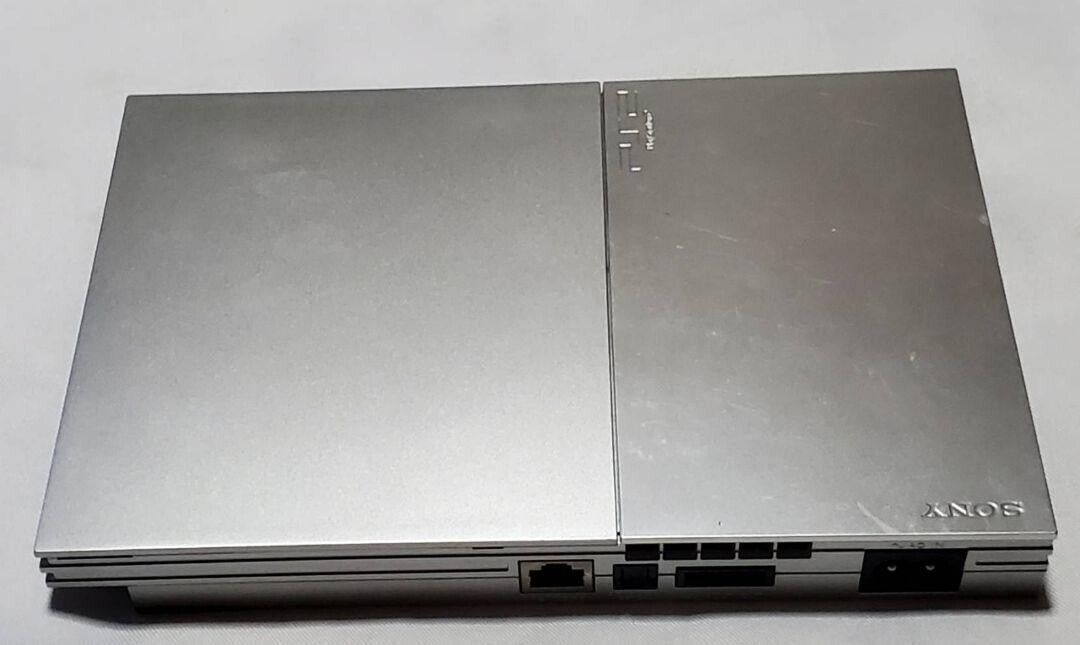 Sony PlayStation 2 PS2 Slim SCPH-90000 Silver Game Console Japanese Version  F/S