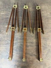 3 Wooden 1900s FOLMER GRAFLEX Corp NO. 1 Crown Folding Tripod LEGS ONLY