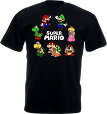 Super Mario T-shirt, Super Mario Characters Shirt, Unisex Adults Kids Tee Top
