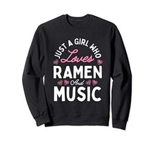 A gift just for girls who love ramen and music: a sweatshirtfrom JP