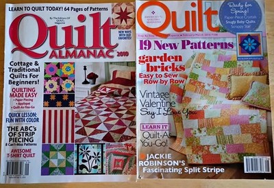 Lot Of 2 Quilting Magazines 2010 - Quilt and Quilt Almanac