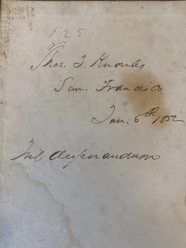 COMMERCIAL BOOK-KEEPING by Benjamin Franklin Foster 1839 Gold Rush Era Owner - Image 3 of 4