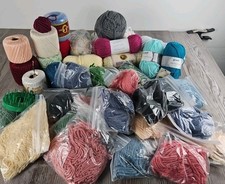 Vintage Yarn  Crochet Cotton Thread Yarn Various Weights and Colors Rug Threads