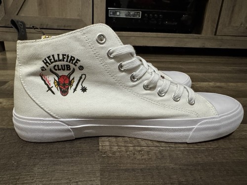 Stranger Things Hellfire Club Akedo High Top Shoes Sneakers Size US 8 Mens Used - Picture 4 of 17