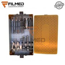 Orthopedic Hip and Knee Surgery Instruments Set, With Premium Sterilization Box