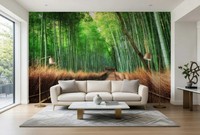 Wizard & Genius Foto-Tapete Bambus Wald GrüN Botanisch Vlies 151X102 Zoll