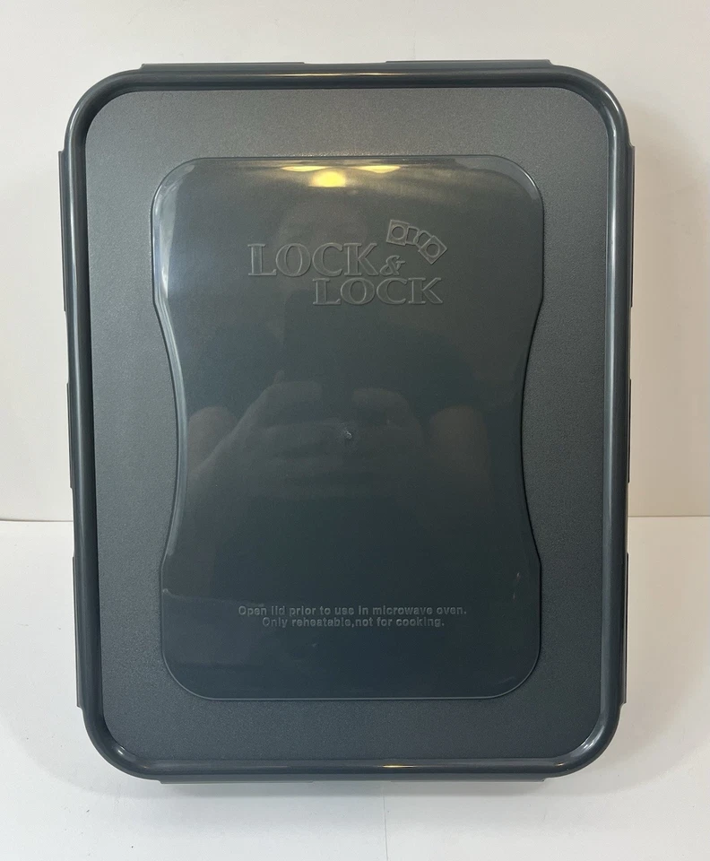 Contenedor de almacenamiento de alimentos rectangular Lock & Lock Locknlock 91 OZ Foto 4 de 4