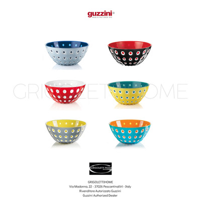 Guzzini Container Set of 6 Round Bowls  12CM Le Murrine Multicolor BPA Free