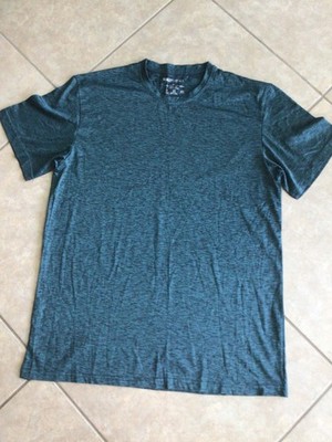 Real Essentials Activewear T-Shirt Men's Green/Black Short Sleeve XL New