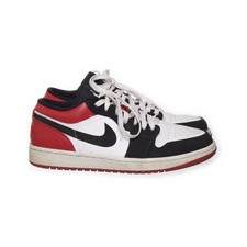 Nike Air Jordan, Sneaker, Größe: 42, 1 Low, Leder, Schwarz/Weiß/Rot, Herren #AZk