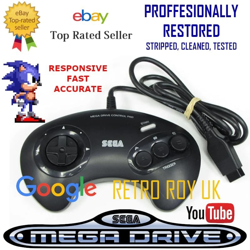 Restored Mega Drive Controller