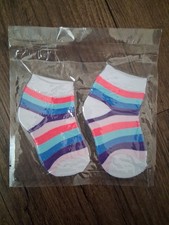 Par de calcetines de bebé a rayas - nuevos y precintados - para niño o niña - ropa de bebé