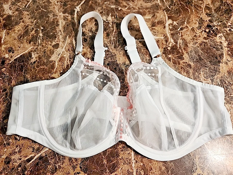 Elomi 44DD Matilda Underwire Plunge Bra EL8900 White AU22DD, EU100E, FR115E - Image 4 of 4