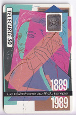 VARIETE TELECARTE FRANCE .. 50U F92 SC4AN FIL DU TEMPS PE.107684 UT/TBE C.700€