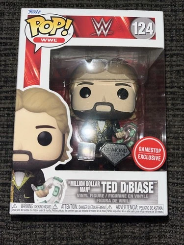 Funko Pop WWE Ted Dibiase 124# (Gamestop Exclusive) Diamond Million Dollar Man
