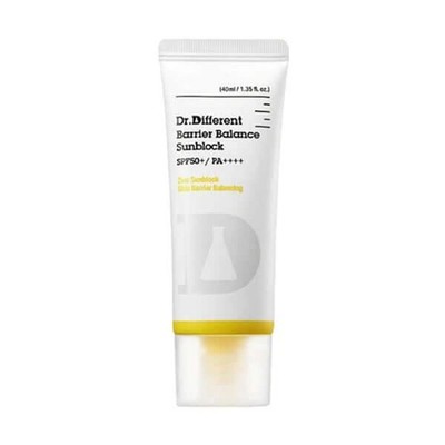Dr.Different Double Barrier Balance Sunblock - 40ml (LSF50+ PA++++) K-BEAUTY