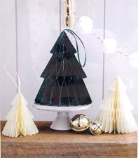 Honeycomb Trees Set of 3 – My Mind’s Eye Paper Goods – 7”, 5.5”, 4” – NEW in Pkg