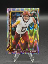 2025 Topps Chrome Football Luke McCaffrey #298 RayWave Refractor