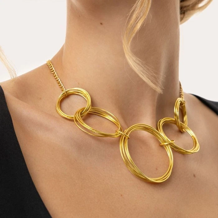JIANGYUE Collana Ape Con Ciondolo | Placcato Oro 18K, Simbolo Di Industria E Amore, Regalo Donna