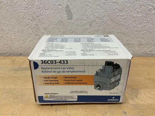 New In Box 36C03U-433 White Rodgers 36C03U-400 Millivolt Gas Valve