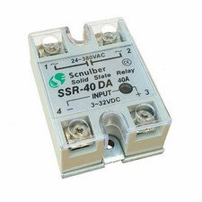 1 Pc. New Single-Phase Solid State Relay SSR-40DA 40A 380VAC DC Control AC