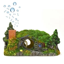 fazhongfa Aquarium Decorations Castle Fish Tank Décor Thematic Ornaments (H