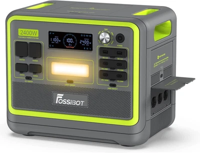 FOSSiBOT Tragbare F2400 2048Wh 2400W Solargenerator LFP Powerstation Camping APP