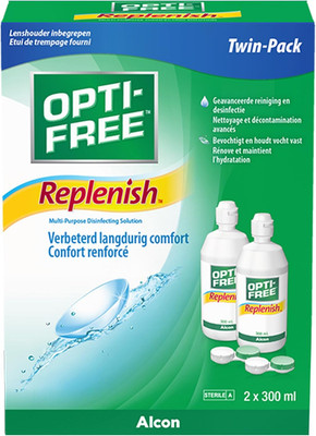 Opti-Free Replenish Kontaktlinsen-Pflegemittel | Vorratspackung | 2 X 300 Ml