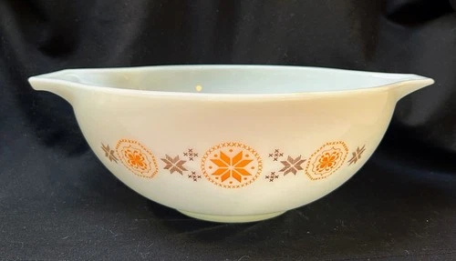 Vintage Pyrex 4 QT Town & Country Pattern 444 Cinderella Nesting Mixing Bowl